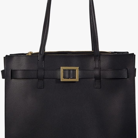 Ted Baker London buckle large tote bag, black emillyy NEW - Picture 2 of 16